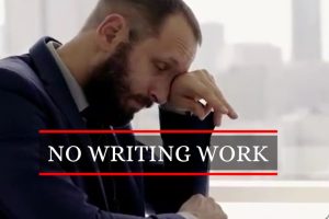 No writing work