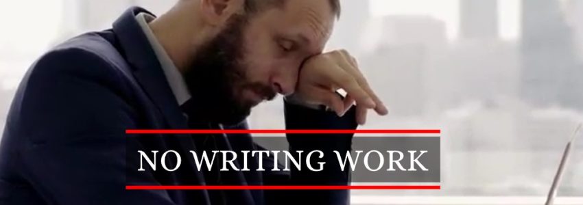 No writing work